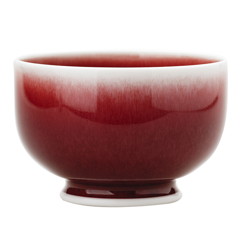 Cloud undressed ore grade glaze tribute lang up operation red glaze master cup ruby red ceramic sample tea cup individual cup kung fu tea set
