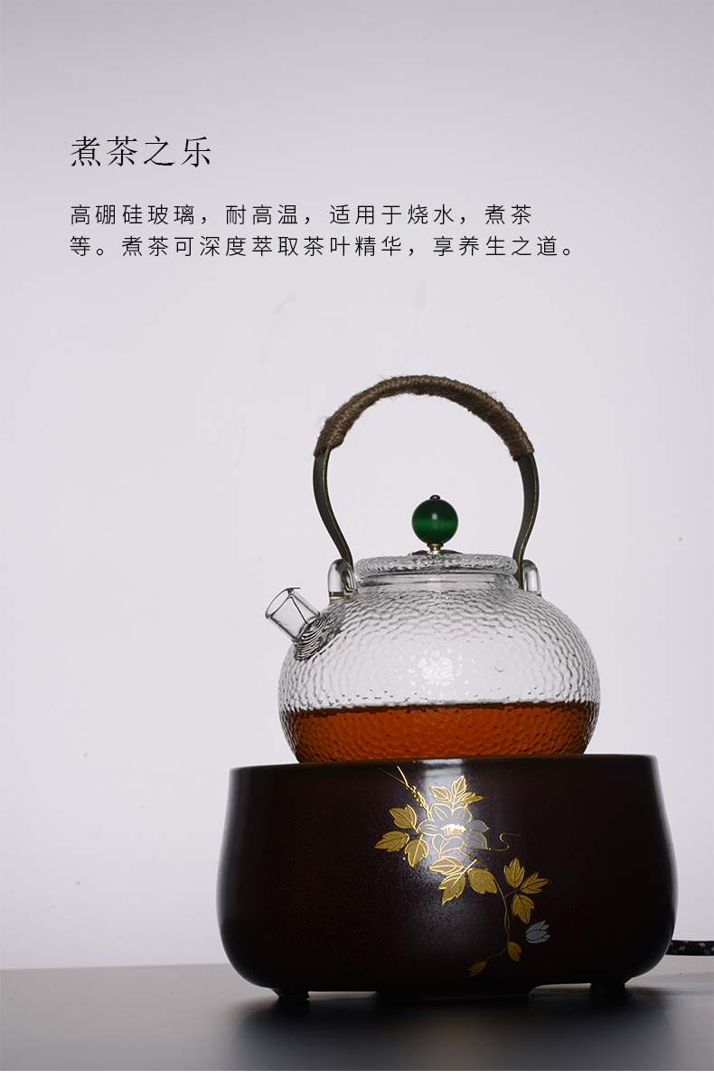 Cloud Japanese high - temperature operation household water hammer glass girder pot electricity TaoLu brewed tea, black tea pot