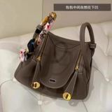 Сумка на одно плечо, сумка через плечо, подушка, из натуральной кожи