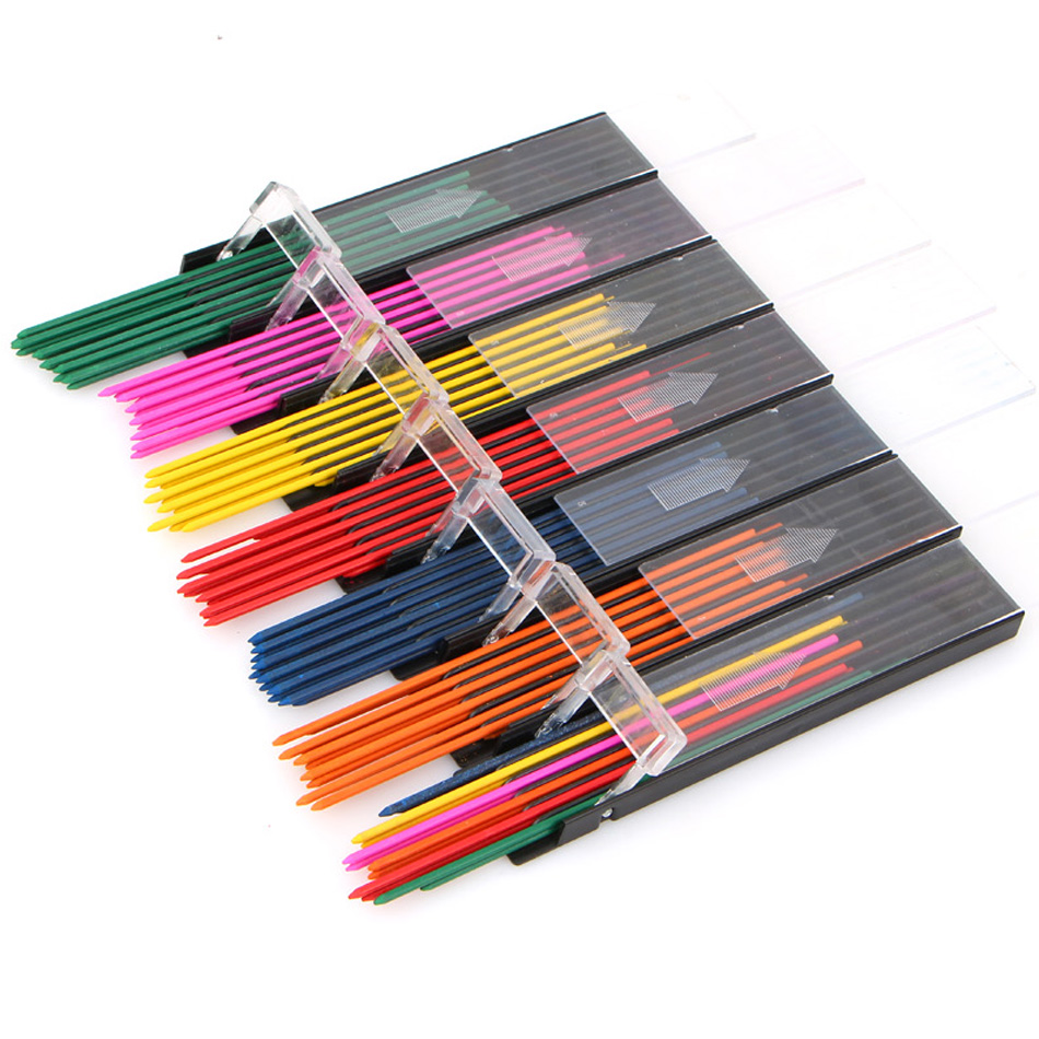Domestic Redcircle Red Ring Color Pencil 2 0MM Automatic Pencil Pencil Link Painting Red and Blue Core