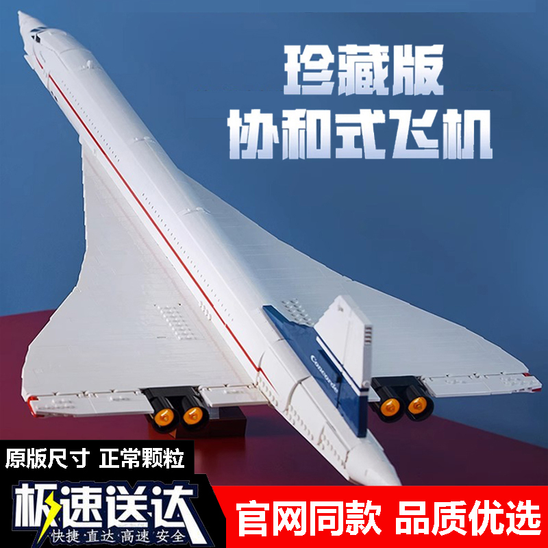 Chinese Building Block Supersonic Jet Assembly Toy for Adults, Highly Difficult and Huge-Scale Passenger Aircraft for Boys and Girls