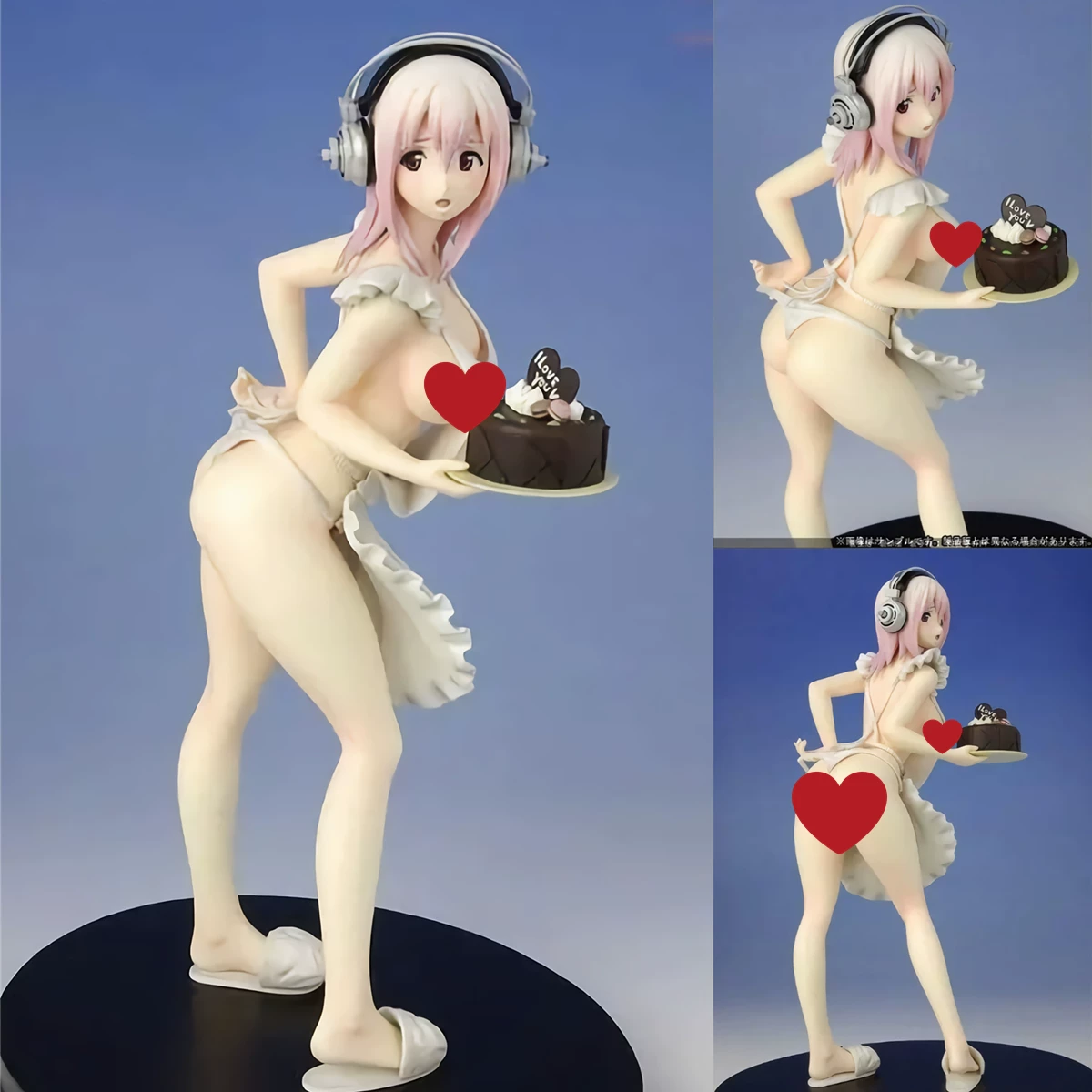Фигурка Super Sony Cake Sonoko 22 см (съёмная) — декоративная модель в позе горничной на День святого Валентина