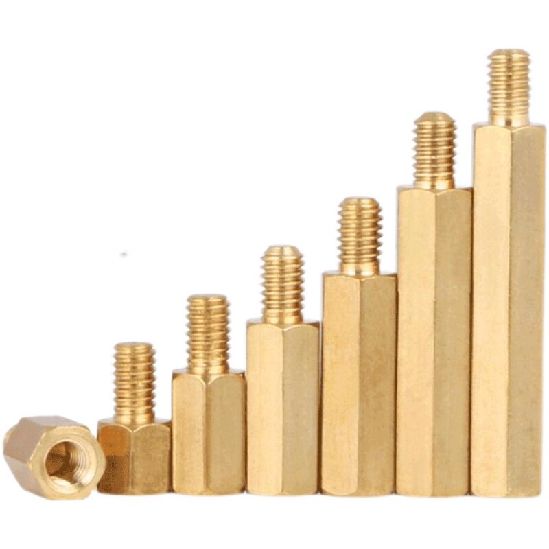 M3 Six-foot Copper Column Single-pass Double-pass Hollow Steel 5 8 10 12 15 20 25 30 35 40mm