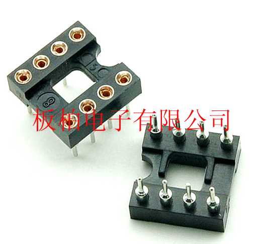 8P IC seat round hole flat hole op amp socket eight hole op amp socket