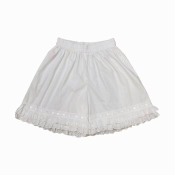 ເດັກຍິງຍີ່ປຸ່ນອ່ອນ double layer lace pumpkin pants lolita cute drawstring leggings jk ປອດໄພແລະສະດວກສະບາຍ bloomers