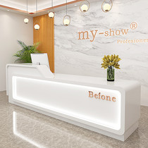  Bar counter cashier Beauty salon simple paint training institution Consulting service desk Company front desk reception desk customization