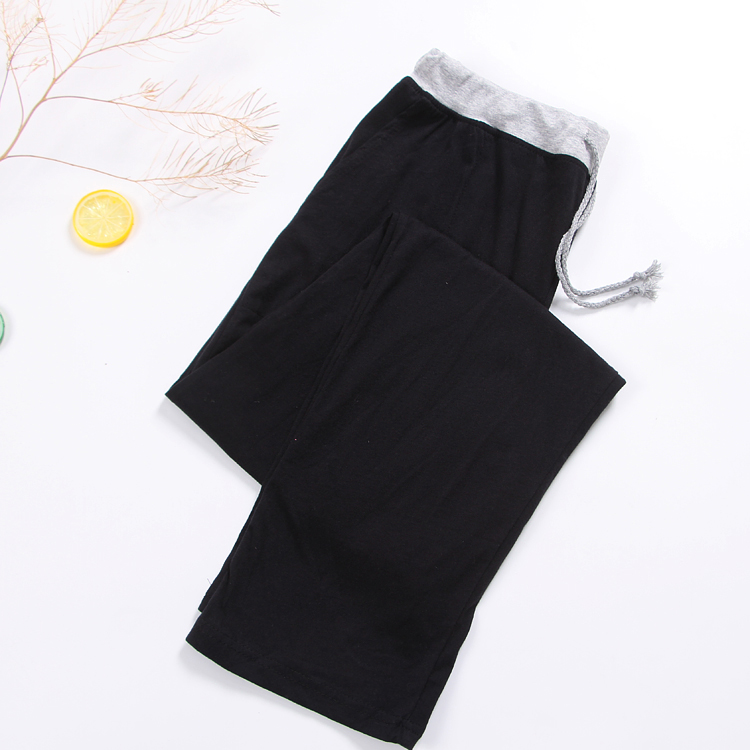 Pyjama Quần pyjama Quần nam mùa thu và mùa đông cotton cao eo rộng quần rộng nhà kích thước mùa xuân và mùa thu cotton giản dị quần ngủ dài quần thể dục