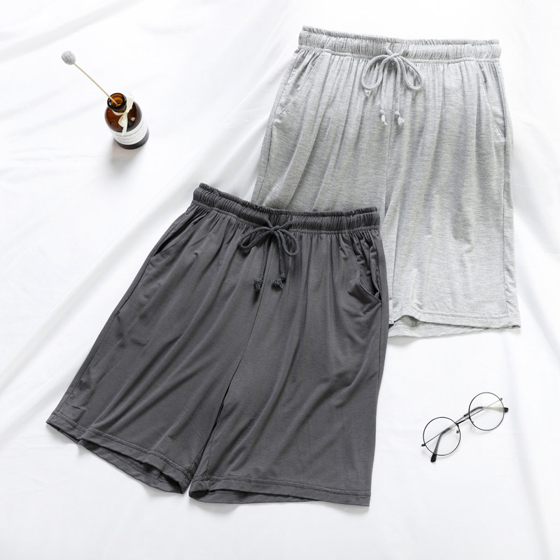 Summer Modale Cotton Men 50% Home Sleeping Pants Thin Loose size Size Beach Pants Home Casual Shorts Summer
