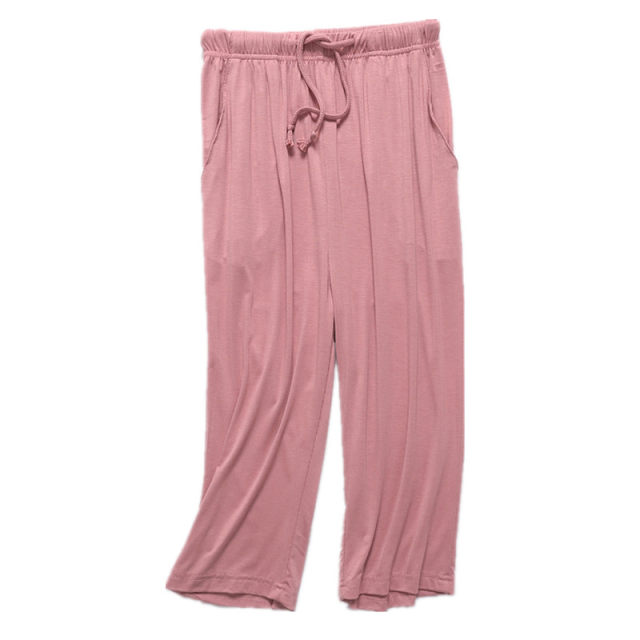 ແມ່ຍິງພາກຮຽນ spring ແລະ Summer Pants Pants Modal Cropped Pants ບາດເຈັບແລະກິລາຂະຫນາດໃຫຍ່ຂະຫນາດເຄື່ອງປັບອາກາດ Pants ບາງວ່າງວ່າງສັ້ນບ້ານ