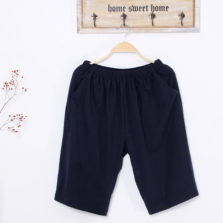 Quần pyjama nam Quần short cotton Mùa hè Nhà mỏng Mùa hè Bông rộng Kích thước lớn Điều hòa nhiệt độ Sáu điểm Quần lớn quần jean nam đẹp