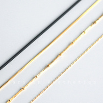 (Not sold separately) VIA tie chain plus Pat sweater chain choker leather rope necklace