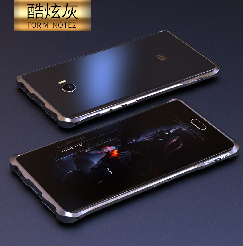 Luphie Halberd Rotary Snap Slim Light Aluminum Bumper Metal Shell Case for Xiaomi Mi Note 2