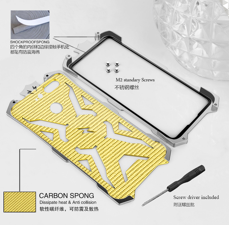 SIMON THOR Aviation Aluminum Alloy Shockproof Armor Metal Case Cover for Gionee S10