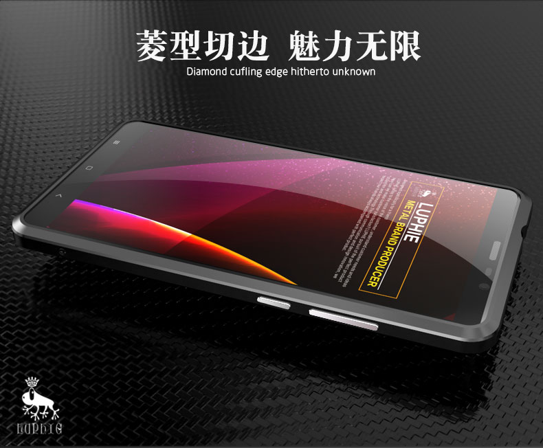 Luphie Blade Sword Slim Light Aluminum Bumper Metal Shell Case for Xiaomi Redmi Note 3