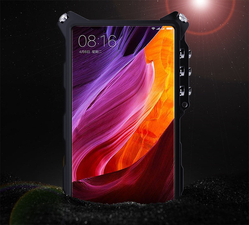 SIMON Mechanical Arm Skull Punk Premium Aluminum Metal Bumper Shockproof Case Cover for Xiaomi Mi MIX