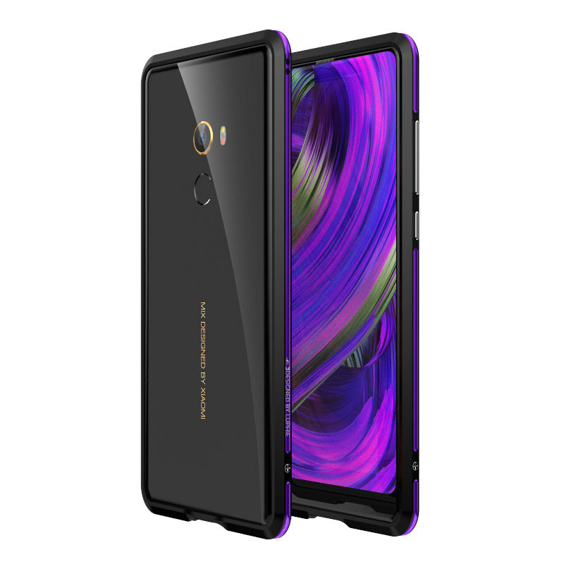 Luphie Bicolor Blade Sword Slim Light Aluminum Bumper Metal Shell Case for Xiaomi Mi MIX 2