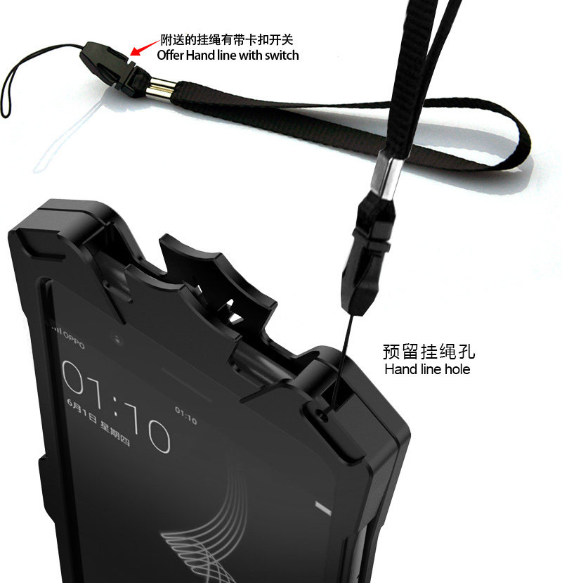 SIMON THOR Aviation Aluminum Alloy Shockproof Armor Metal Case Cover for Huawei Enjoy 7