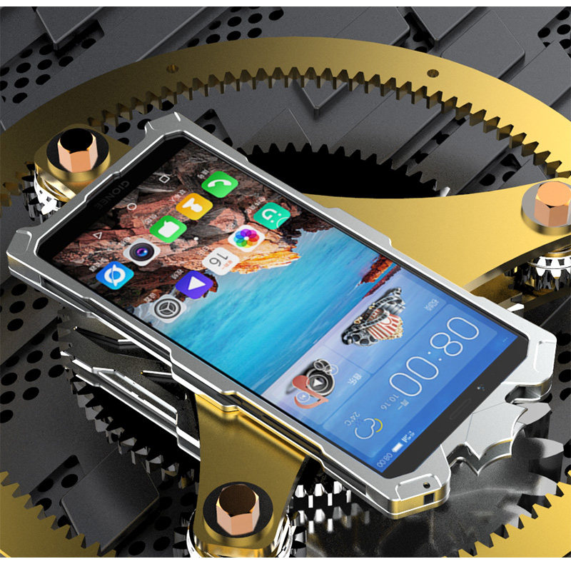 SIMON THOR Magnetic Bracket Aviation Aluminum Alloy Shockproof Armor Metal Case Cover for Gionee M7