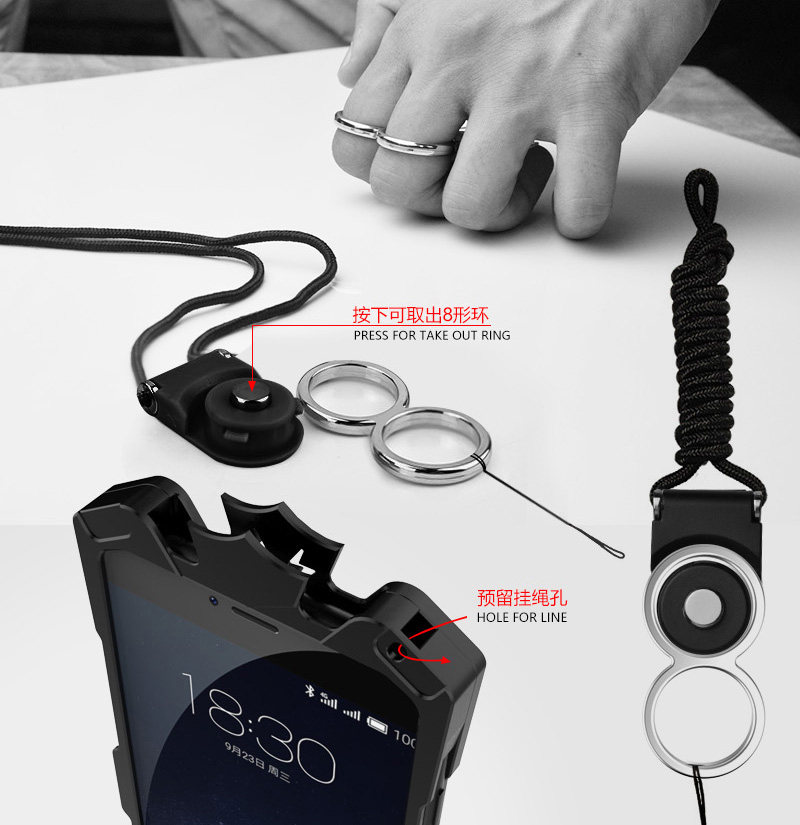 SIMON THOR Magnetic Bracket Aviation Aluminum Alloy Shockproof Armor Metal Case Cover for Gionee M7