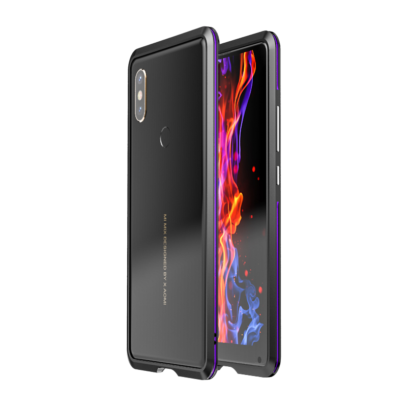 Luphie Bicolor Blade Sword Slim Light Aluminum Bumper Metal Shell Case for Xiaomi Mi MIX 2S