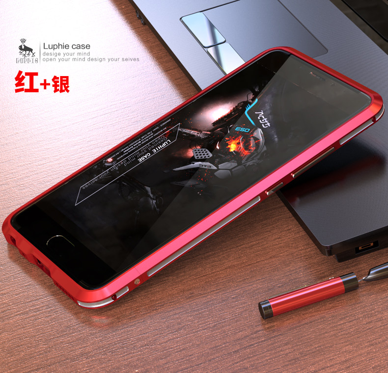 Luphie Bicolor Blade Sword Slim Light Aluminum Bumper Metal Shell Case for MEIZU M5 Note