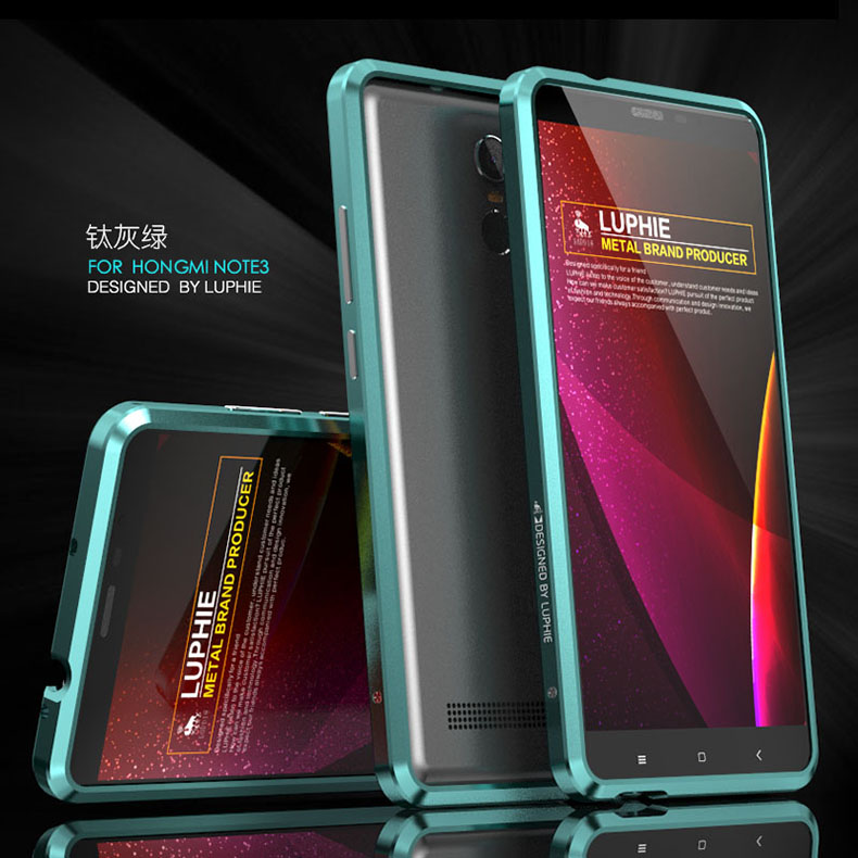 Luphie Blade Sword Slim Light Aluminum Bumper Metal Shell Case for Xiaomi Redmi Note 3