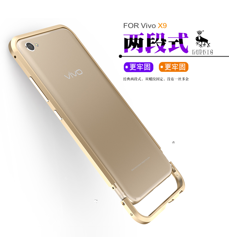 Luphie Blade Sword Slim Light Aluminum Bumper Metal Shell Case for vivo X9