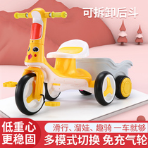 Childrens tricycle--year-old male and female baby child music light stroller bicycle bicycle