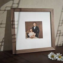 Customized new Chinese-style retro picture frame wall-mounted washed photo plus photo frame empty frame framed custom-made to any size