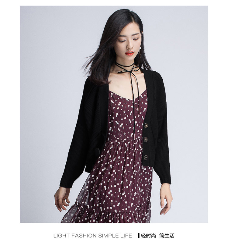 Cần bán / Kích cỡ lớn cho mùa xuân và mùa đông của phụ nữ dày bên ngoài áo len áo khoác len Áo len nữ cổ chữ V 14248 - Áo len các mẫu áo len nữ đẹp