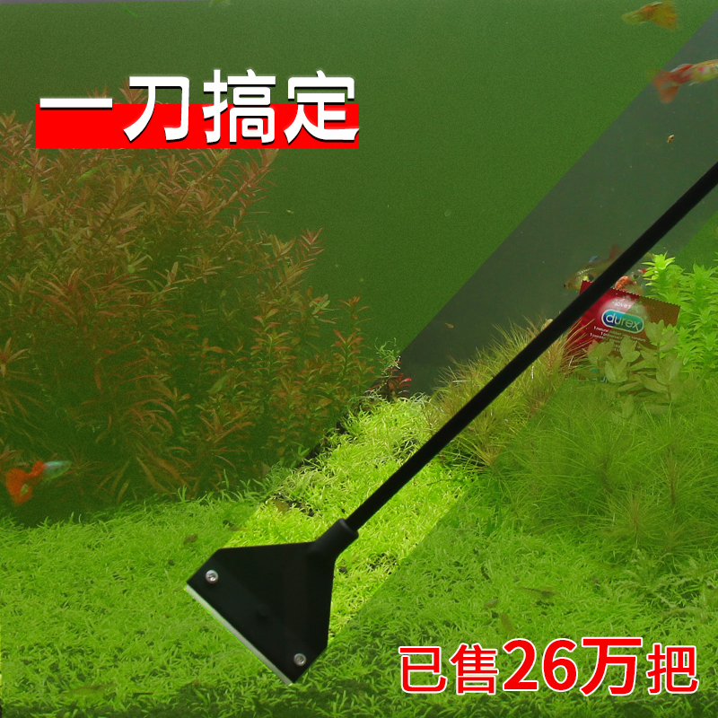 Aquarium Algae Scraper That Doesn'T Damage Glass, Stainless Steel Algae Removal Brush, Cleaning Tool Blade Aquarium Algae Scraper That Doesn'T Damage Glass, Stainless Steel Algae Removal Brush, Cleaning Tool Blade