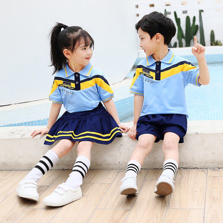 Kindergarten Landscaped Students School Uniforms Tiananmen Bansuits Summer Suite 61 Performance Games Team uniforms for teachers and students