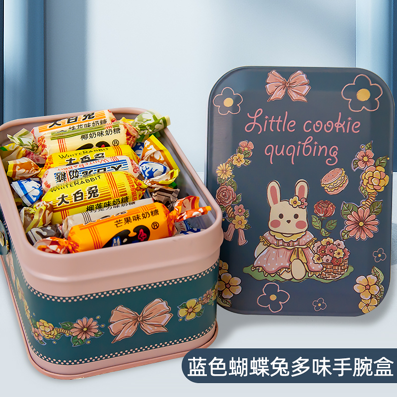 Shanghai Speciality Crown Birth Garden Great White Rabbit Milk Sugar Hand Gift Box Creative Candy Gift Box Candy Christmas Gift-Taobao