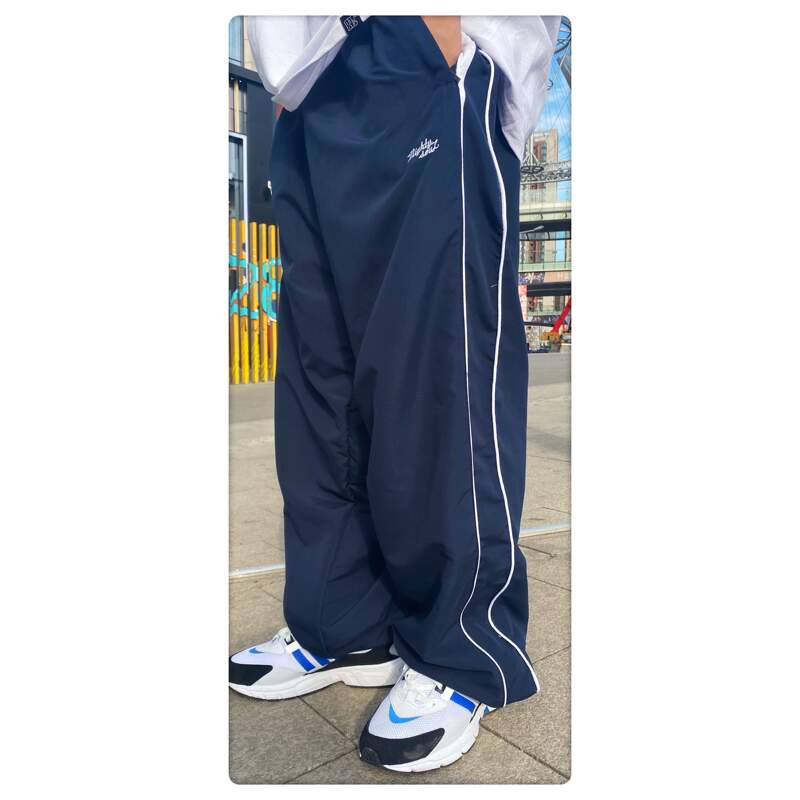 Phuket Store Retro Sports Pants Men's Ms Hip-Hop Street Dance Skateboard Pants Loose Oldschool Dance Practice Pants Bboy