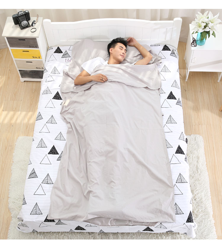 Du lịch trên bẩn túi ngủ cotton trong nhà dành cho người lớn khách sạn khách sạn vệ sinh chống bẩn quilt bìa du lịch xách tay đơn đôi