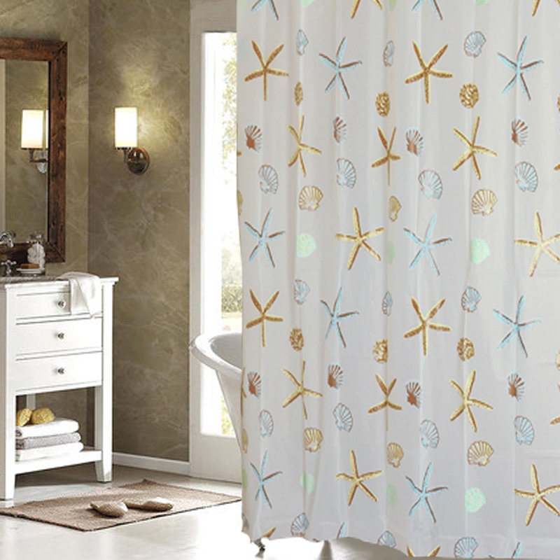 Namelai Eco-Friendly Waterproof Thickened Mildew-Resistant Shower Partition Curtain No-Drill Bathroom Shower Curtain Set