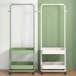 Floor-Standing Coat Rack Combination, Simple Integrated Clothes Rack for Home Bedroom, Clothes and Hat Drying Rack, Storage Rack