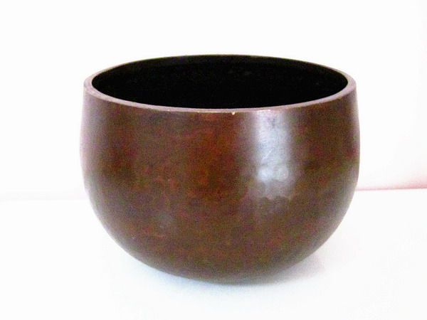 (Ryusaku Shigemu) Japan return band pure copper hand-struck copper chime copper practice bowl Old copper