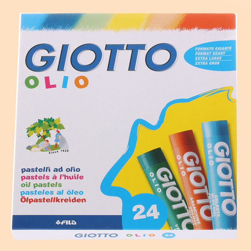 Italy GIOTTO children's 36-color oil PAINTING stick toy 24-color Macaron color crayon washable artist