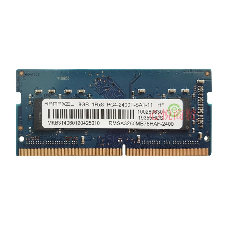 Ramaxel/Công nghệ bộ nhớ Bộ nhớ máy tính xách tay 8G 1RX8 PC4-2400T-SA1-11 DDR4 2400