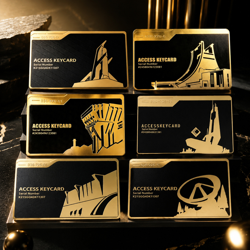 Stainless Steel Delta Operation Game Peripheral Aerospace Base President's Living Room Key Card Metal Card Model Stainless Steel Delta Operation Game Peripheral Aerospace Base President's Living Room Key Card Metal Card Model