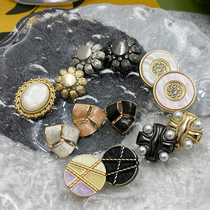 New trendy button fashion button versatile irregular button top coat coat woolen jacket decorative button