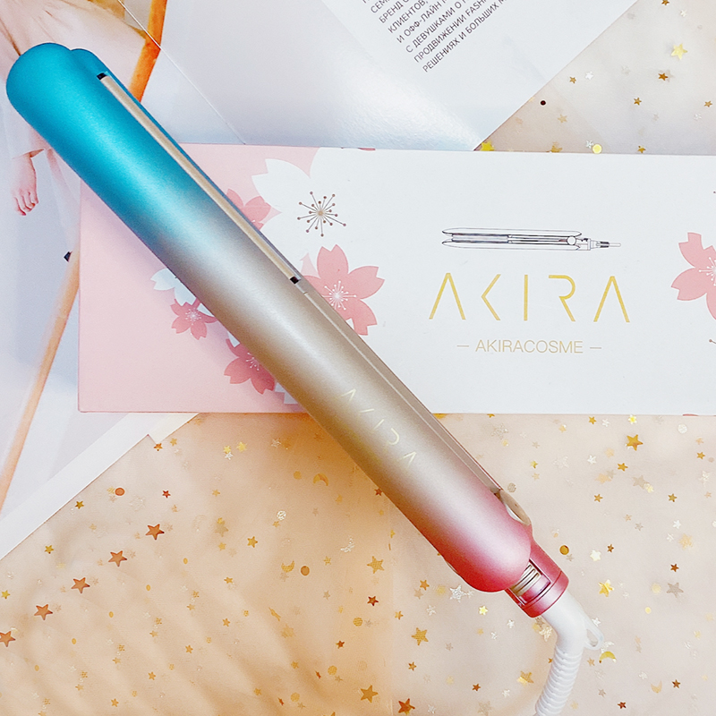 akira negative japan electric splint portable straight hair curly hair stick dual-use internal buckle that does not hurt the sea haircut store