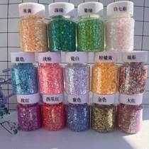 4mm square heart cream colorful sequins special-shaped glitter diy handmade glue mobile phone case quicksand jewelry material