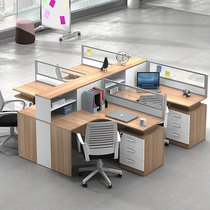 Composition Desk Finance Staff Computer Desk Office 4 6 People Position Station Table