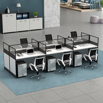 Staff Screen Composition Desk Office Staff Table Minimalist Modern Station Desk Computer Table And Chairs Office Furniture