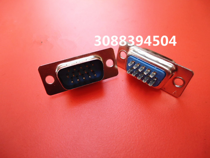 DB15 VGA male head three-row 15 pin VGA film joint public head single price
