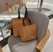 Customized non-woven handbag single shoulder childrens clothing womens clothing store fashion shopping bag printing LOGO urgent customization