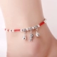 Xu hướng dễ thương nam trẻ em ngoại vi đơn giản Phiên bản Hàn Quốc của các cô gái trưởng thành Cô gái trẻ em vòng tay dây đỏ ngọt ngào vòng đeo chân nữ