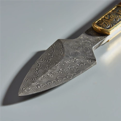 Стерилизация Damascus Pu'er Tea Knife Ebony Patter